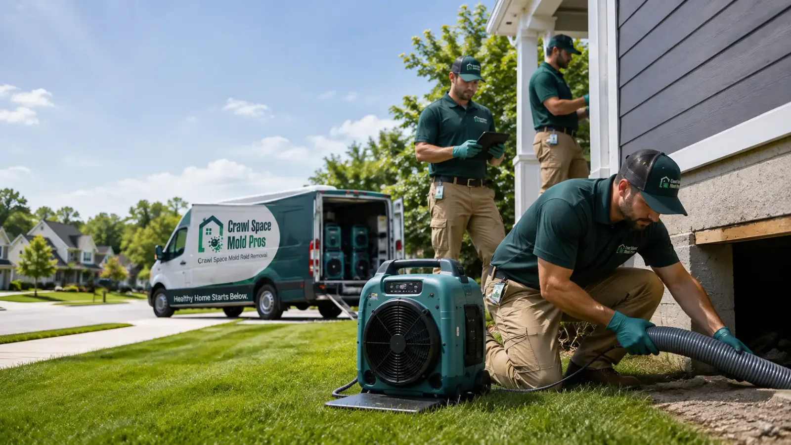 Crawl Space Mold Removal in Bayview, ID
